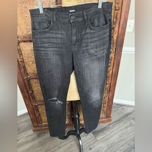Hudson Black Skinny Jeans‎ with Distressed Look 29